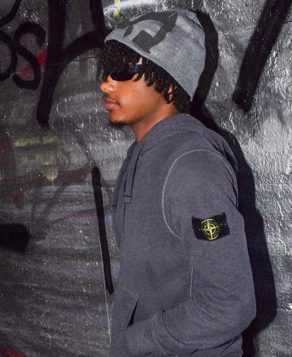 Dark Grey/ Black Beanie