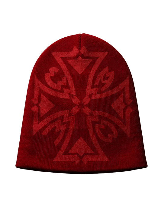 Camo Beanie (Ruby)